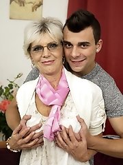 This housewife loves a young cock